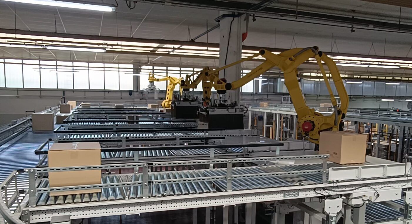 Isole di Pallettizzazione Robotizzate — Pallettizzazione di fine linea