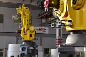robotic bobbin handling system — edelmann nonwoven china